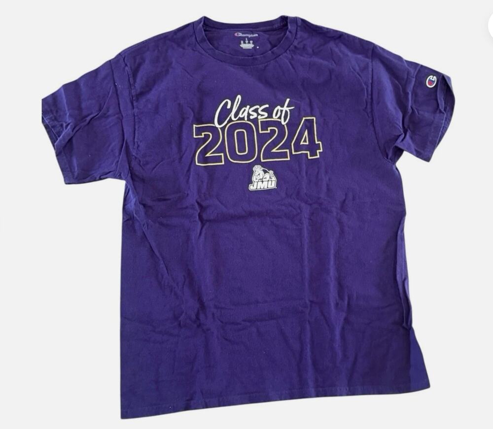 Champion Men’s JMU James Madison Purple Class of 2024 T-Shirt - Large